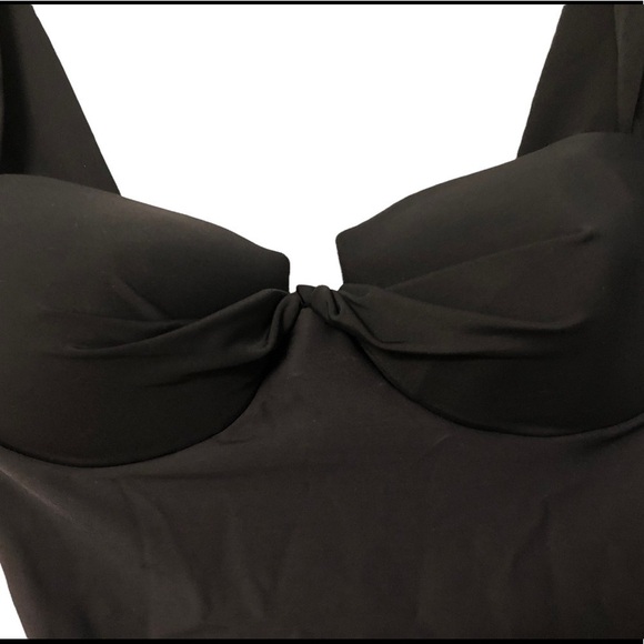 NEW MAGICSUIT Black Swimsuit Style #95717 Built In Bra Shoulder Straps - Size 8 - Picture 2 of 7